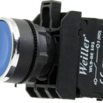 Spring Push Button Blue 22mm (1NO)